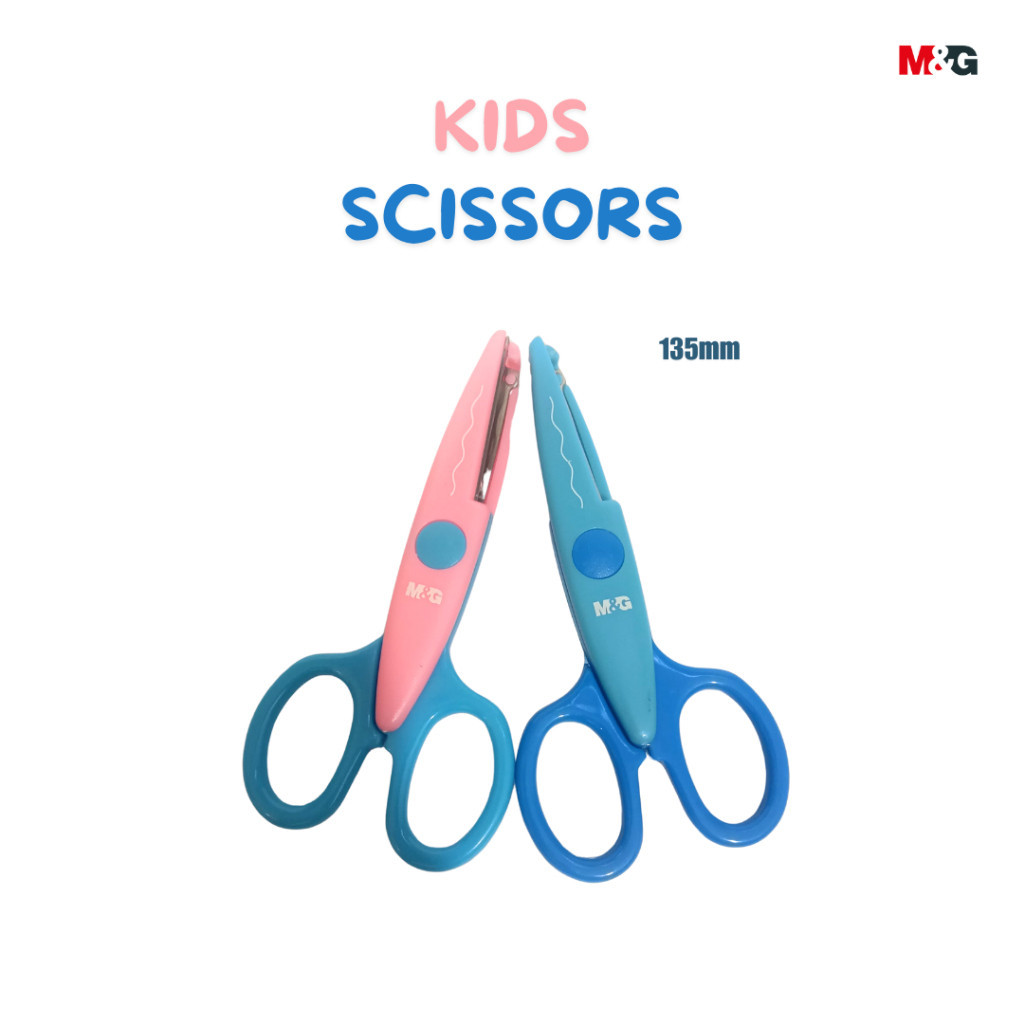 

Kid Scissors M&G Gunting Anak #ASS913A4 Safe Blun Tip Gunting Anak Di Atas 3 Tahun Dua Warna SHABQ