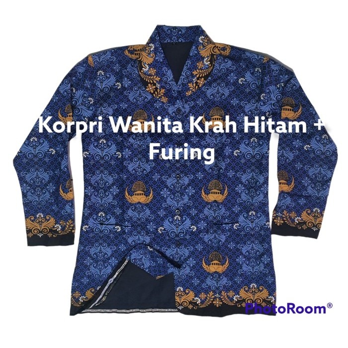✨TERLARIS✨ -Baju Korpri terbaru, Wanita + Furing, C40s, jahitan RAPI. - XL