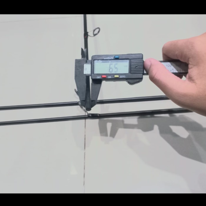 Ujung Joran Solid Carbon 90cm - Top section K-Series untuk Joran 180cm - 10-20 lbs