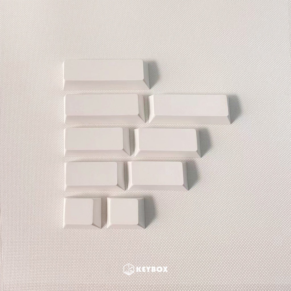 Geekark DYE SUB PBT Cherry Profile Short Spacebar Kit Black/White