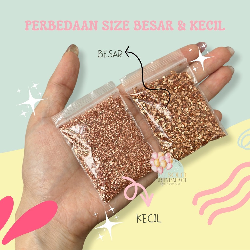 

1PACK Pewarna Glitter Resin Premium Quality Craft Decoration Dekorasi Hiasan Resin HIASAN DEKOR BATU GLITTER