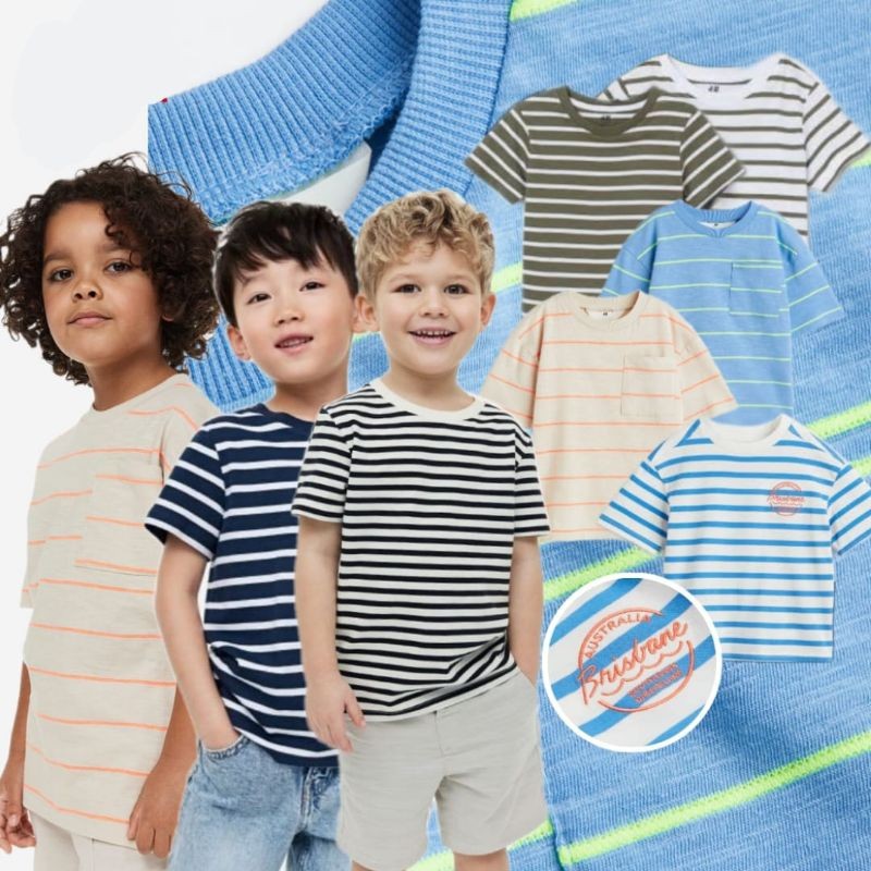 LAB branded Kaos Anak Laki-laki HM size 1 2 3 4 5 6 8 10y MURAH