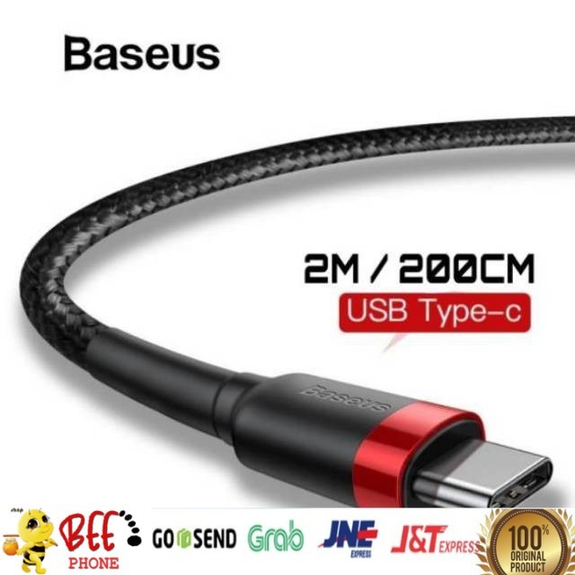 BASEUS KABEL DATA TYPE-C CAFULE CABLE FOR TYPE-C 2A 2M