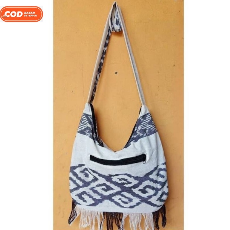 Tas Tenun Etnik Selempang Toraja Putih
