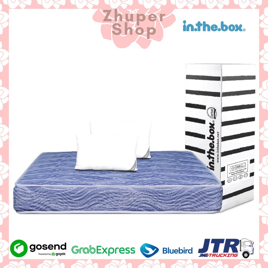 Kasur Spring Bed INTHEBOX Alpha - FREE Bantal | Ukuran 90x200, 100x200, 120x200, 140x200, 160x200, 1