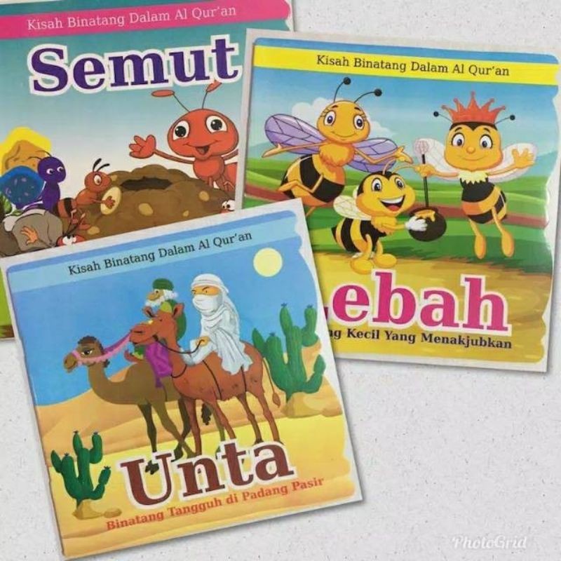 

Paket Buku Cerita Kisah Binatang Dalam Al Quran Kertas Art Paper