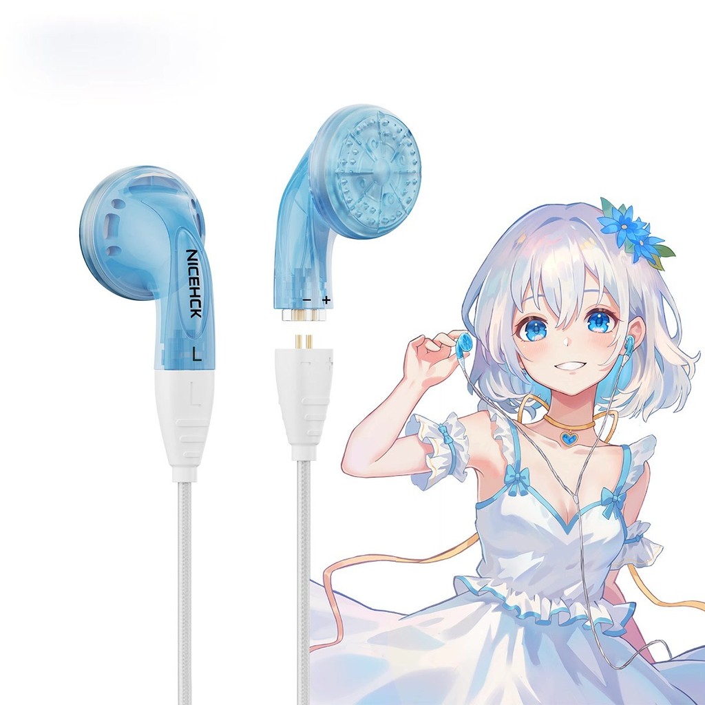 Earbud HiFi Wired Microphone Earphone 14.8mm Dynamic Driver Music Headset With 2Pin Silver Plated OC