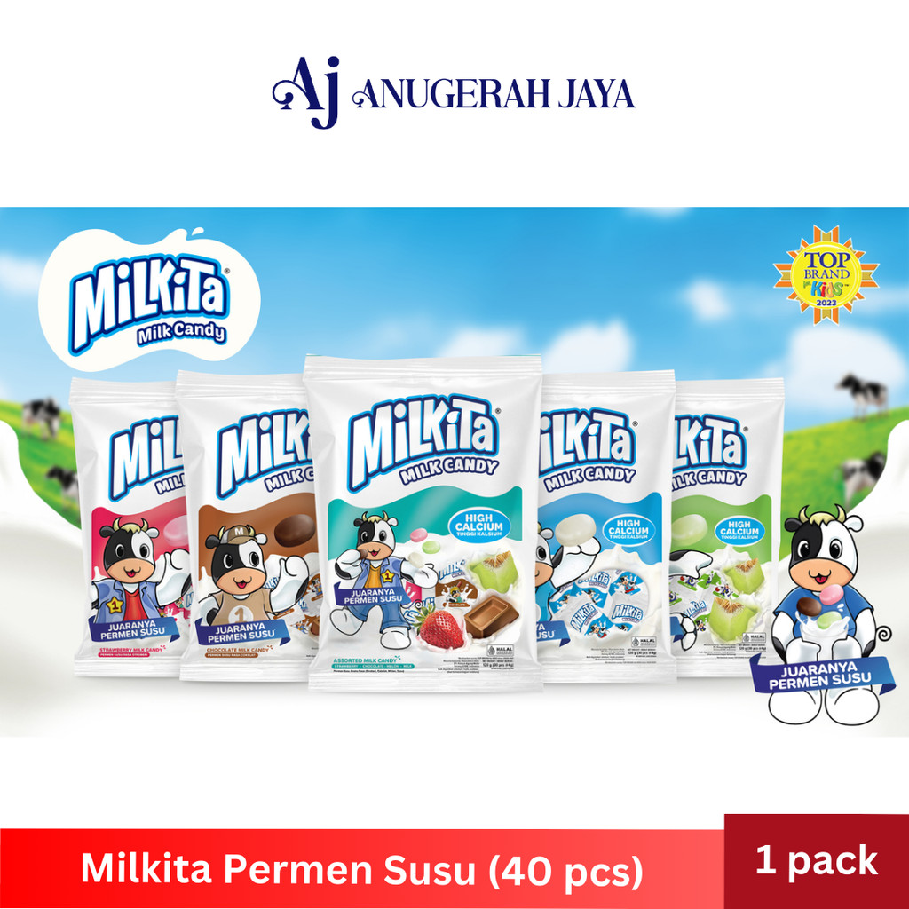 

MILKITA Permen Susu 1 pack ( 40 pcs )