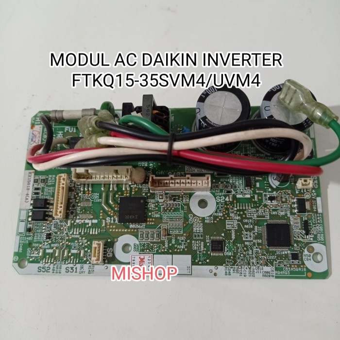 MODUL PCB Printed Circuit Board AC DAIKIN INVERTER FTKQ 15-35SVM4 ORI Asli