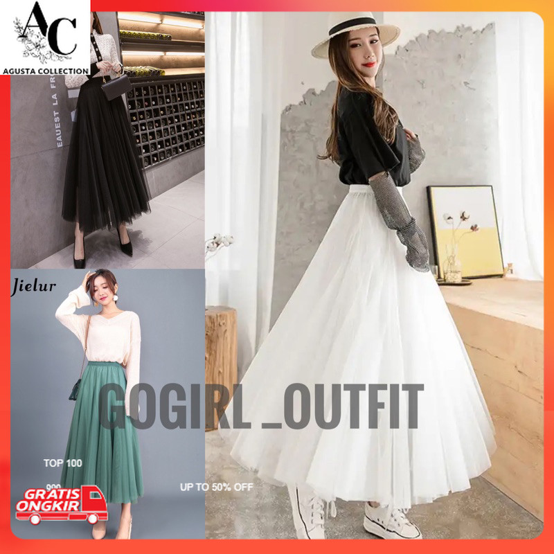 Rok Korea / ( BISA COD ) ROK TUTU IMPORT 3 LAYER / ROK TUTU PANJANG IMPORT / ROK PREWED / ROK PESTA