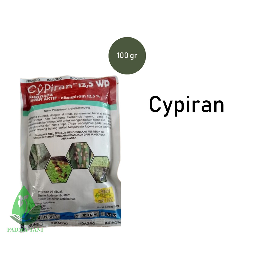 insektisida racun wereng dan kutu CYPIRAN  12,5WP 100GRAM / insektisida cipiran 100gram / Cipiran / 