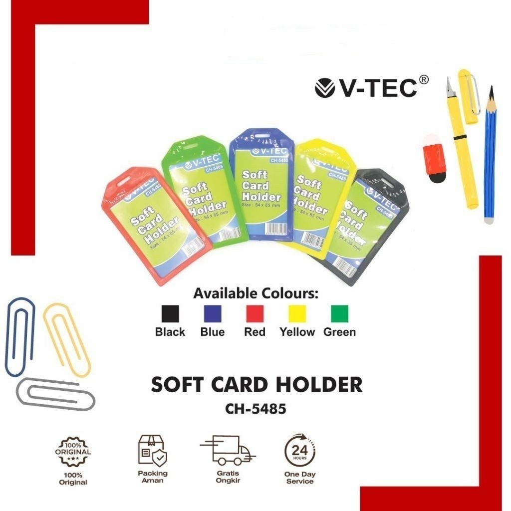 

V-TEC SOFT CARD HOLDER SINGLE CH-5485 PER PCS