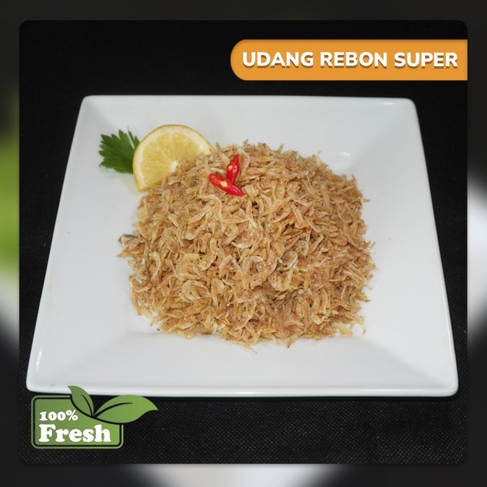 

UDANG REBON SUPER IKAN ASIN SEAFOOD KERING BERSIH 250 GRAM