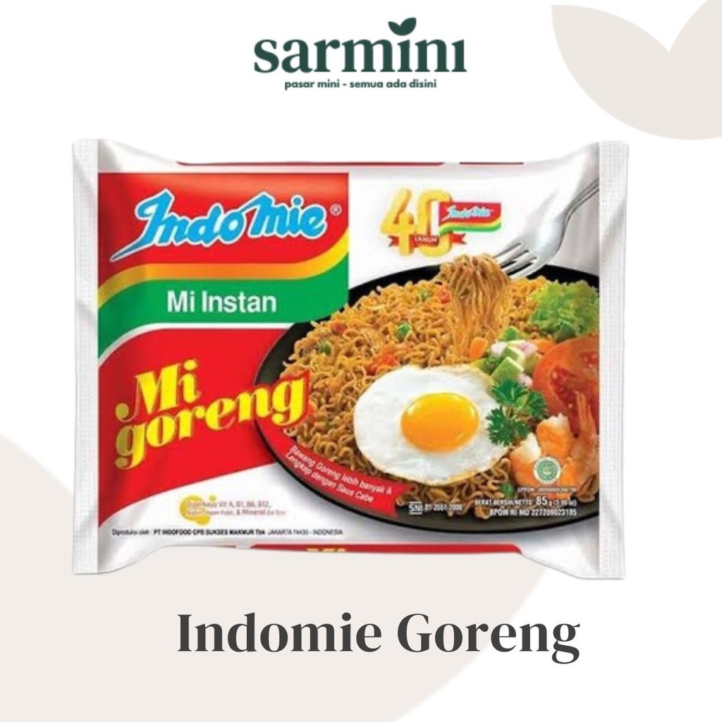 

Indomie Goreng Spesial 85g Mie Instan