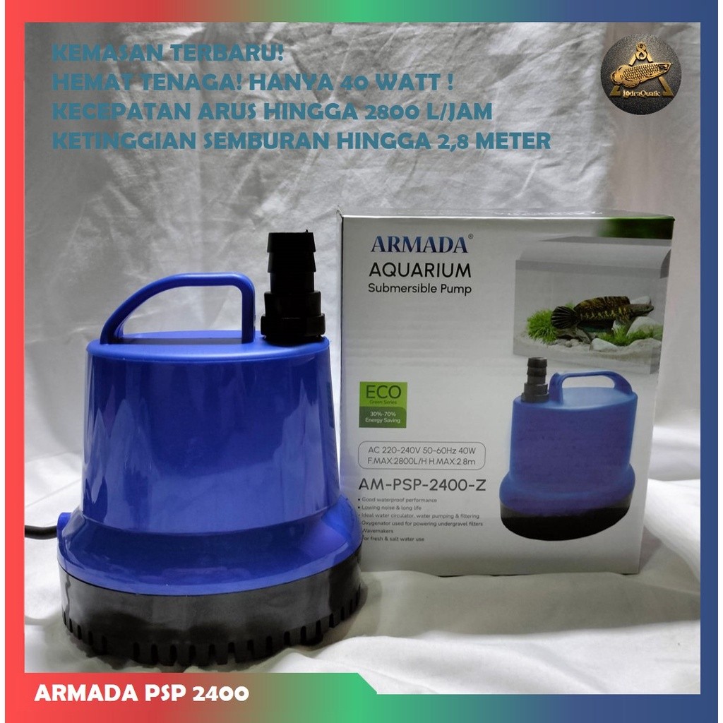 RF48IK PROMO MURAH POMPA HIDROPONIK HIKARI PSP 2400 POMPA KOLAM IKAN NAIK 2,8 METER POMPA 2800 LITER