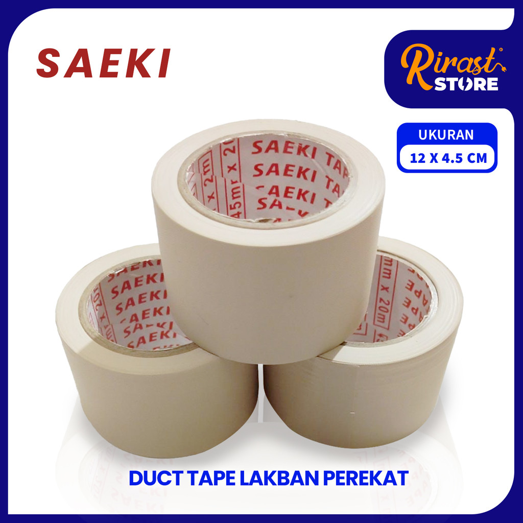 

RIRAST- SAEKI DUCT TAPE 12M LAKBAN PEREKAT AC