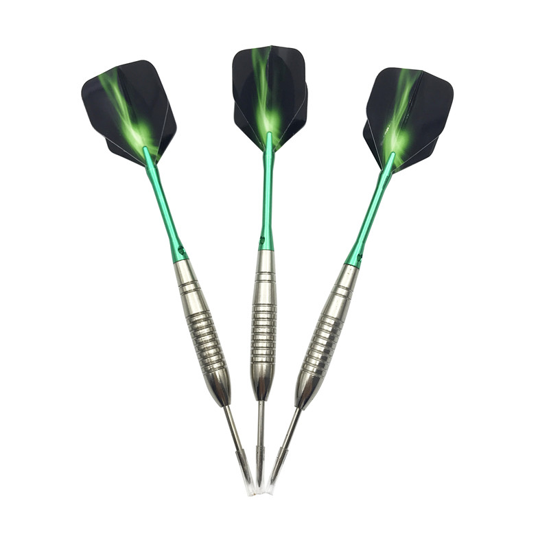 New 3Pcs Steel Pointed Darts 22g Professional Throwing Darts Nickel Plated Silver Dart Barrel Alumin
