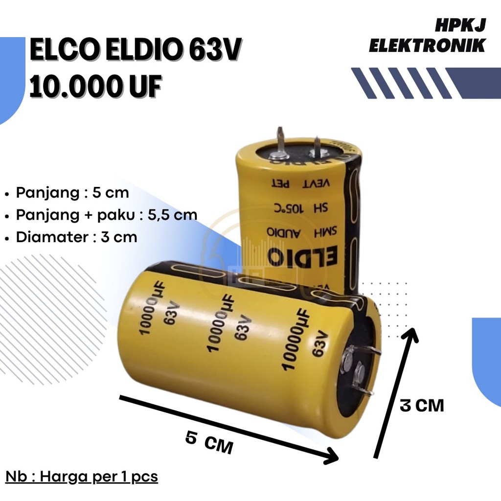 ELCO ELDIO 10000uf 63v eldio elco 10000 63 eldio 10000 mikro 63v Elco Eldio
