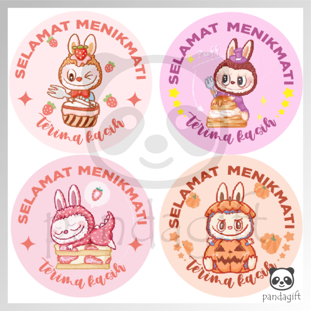 

Stiker Label Thank You / Stiker Roll (500 Pcs) / Stiker Ucapan Label Bulat Colorfull LABUBU - GG0251