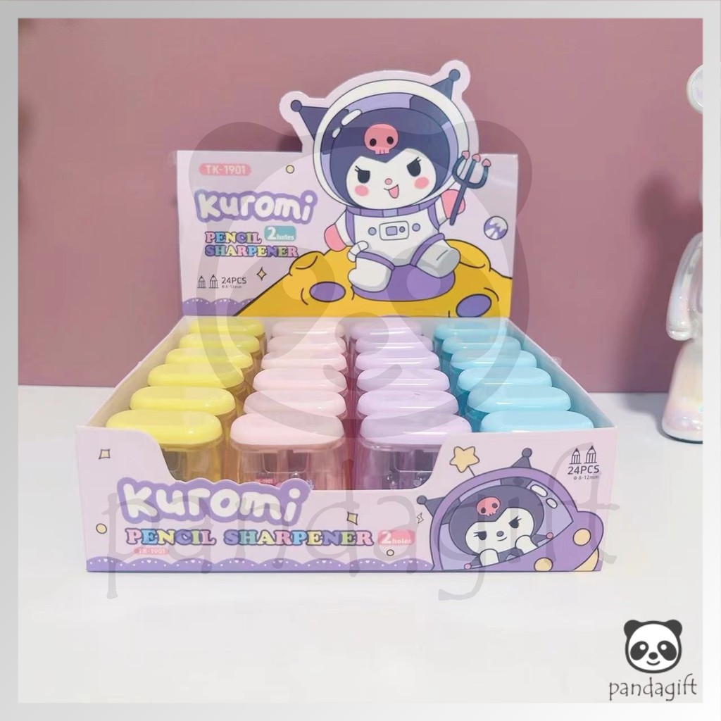 

Rautan Pensil 2 Lobang / Peraut Pensil Karakter Sanrio Kuromi Melody Monroll - GG0461