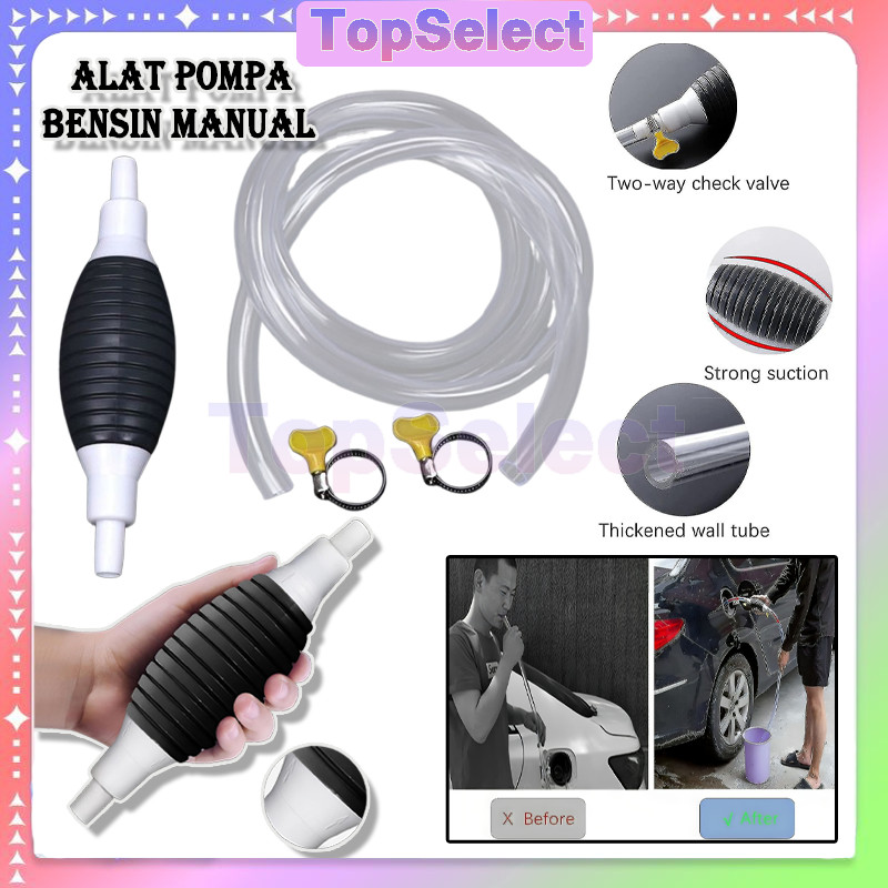 Alat Pompa Bensin Manual/Pompa Selang Bensin Siphon/Pompa Manual Bahan Bakar Bensin/penyedot bensin 