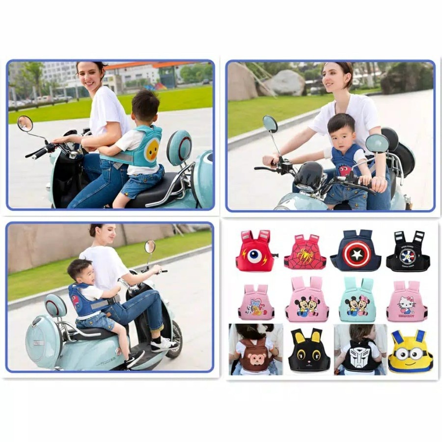 SABUK BONCENGAN ANAK / SABUK BONCENG MOTOR ANAK DEPAN DAN BELAKANG