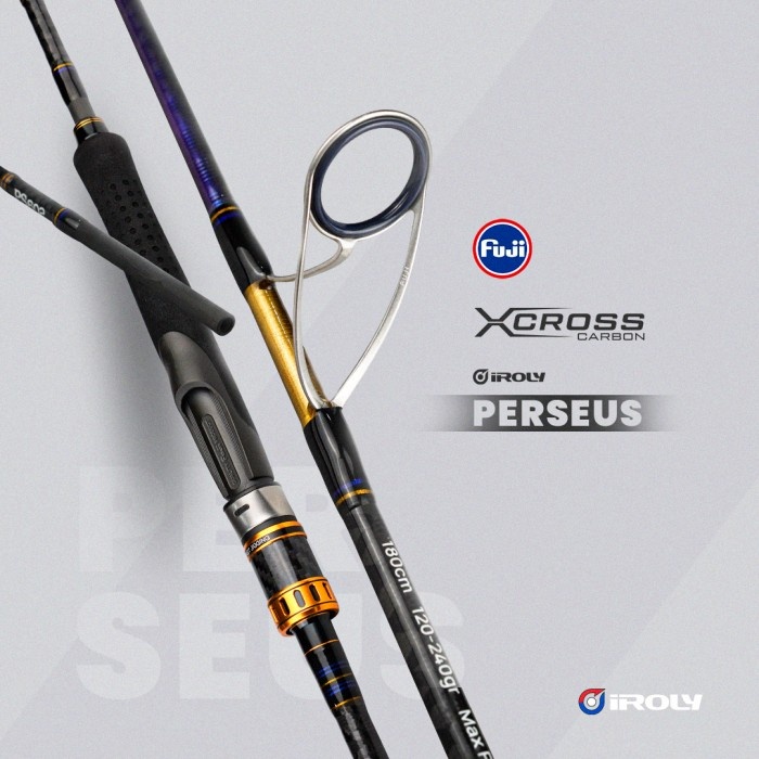 Joran Iroly Perseus Jigging Laut Hollow Carbon Fuji - 602 PE 2
