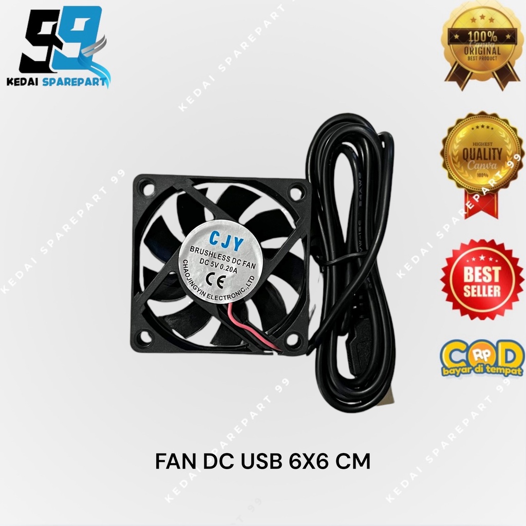FAN DC USB 6CM DC 5 VOLT 5V KIPAS USB STB