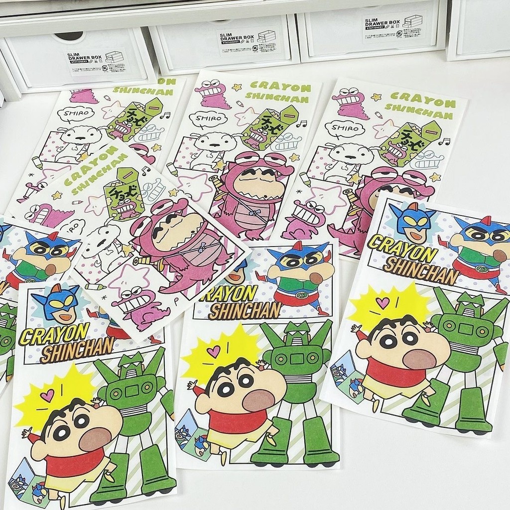 

[HARU] Cartoon Sinchan Series Paper Bag Flat Kantong Kertas Serbaguna Packaging Motif
