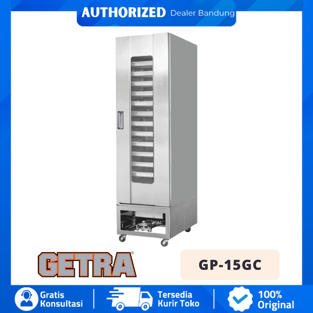 GETRA GP 15GC GP-15GC PROOFER ROTI LISTRIK GAS 15 TRAY