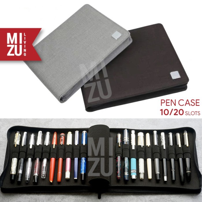 

READY KACO ALIO Tas Fountain Pen 10/20 Slots Storage Case Water Resistant - 10 SLOTS, Abu-abu SIAP KIRIM