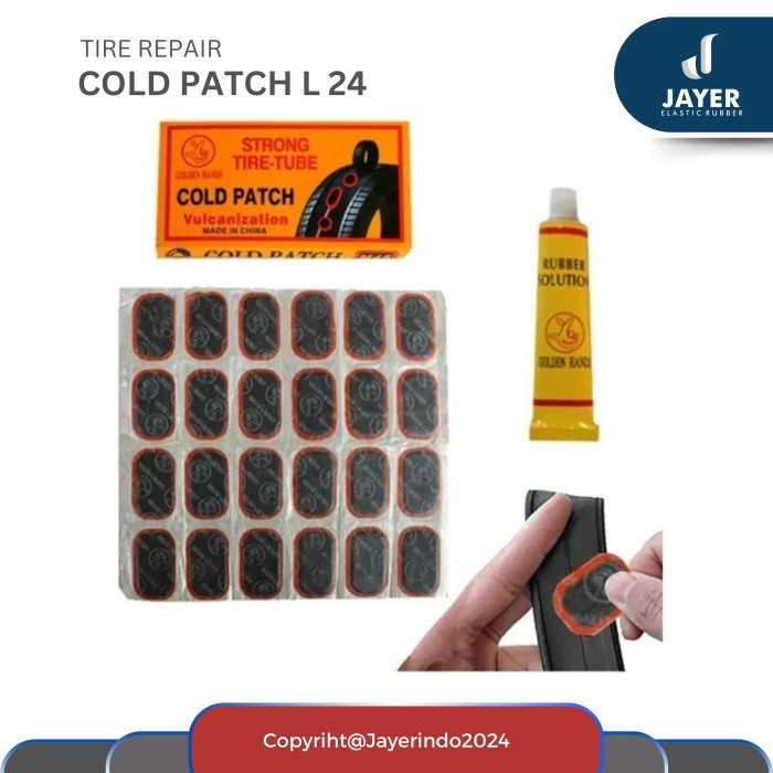 Cold patch Tip top  tambal ban dalam sepeda motor Large L 24