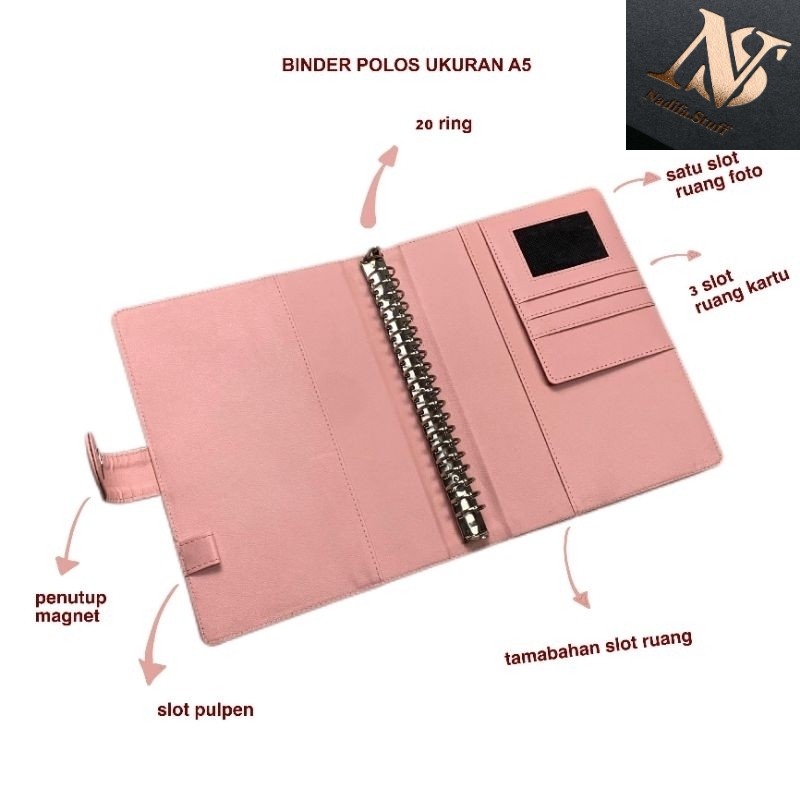 

PROMO TERMURAH !! / Mini walet Binder Polos Eksklusif A5 20 Ring Agenda A5 Polos 20 Ring Levi Binder kuliah A5 Berkualitas Termurah