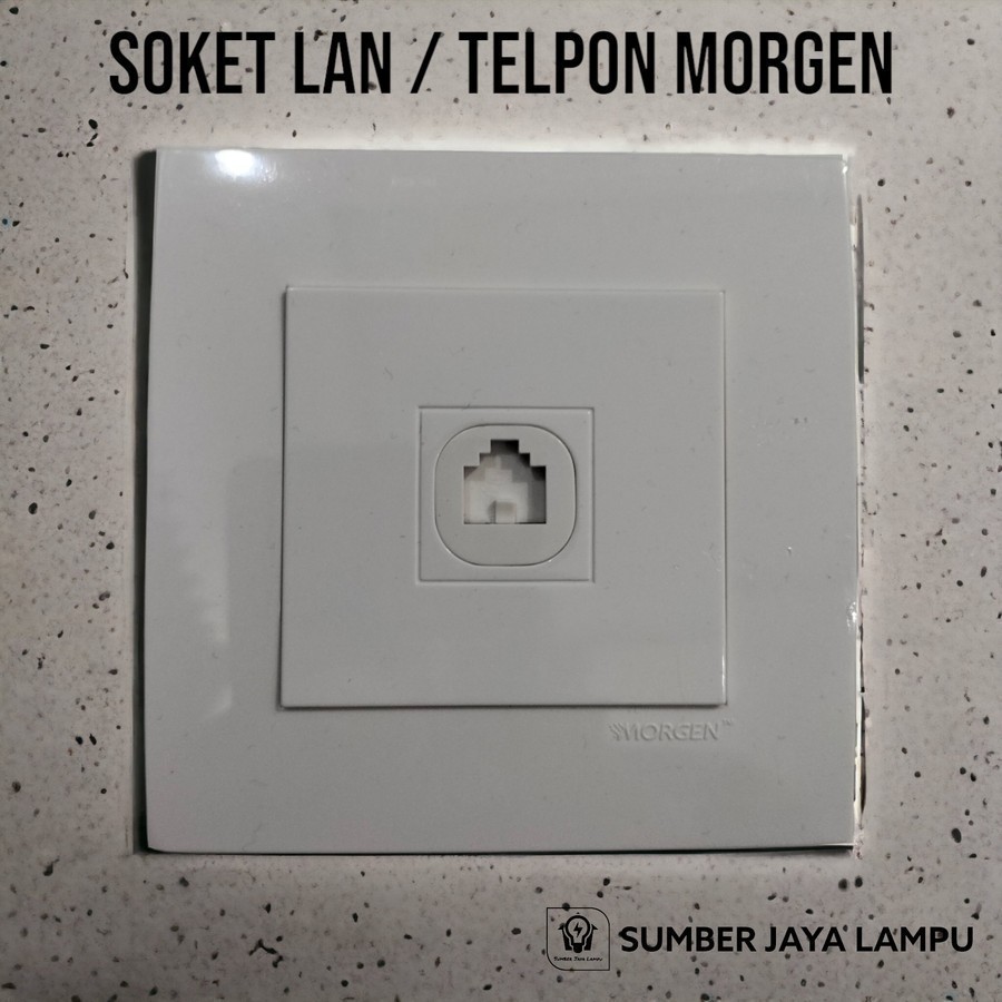 Morgen Socket LAN / Socket Telepon / Socket LAN