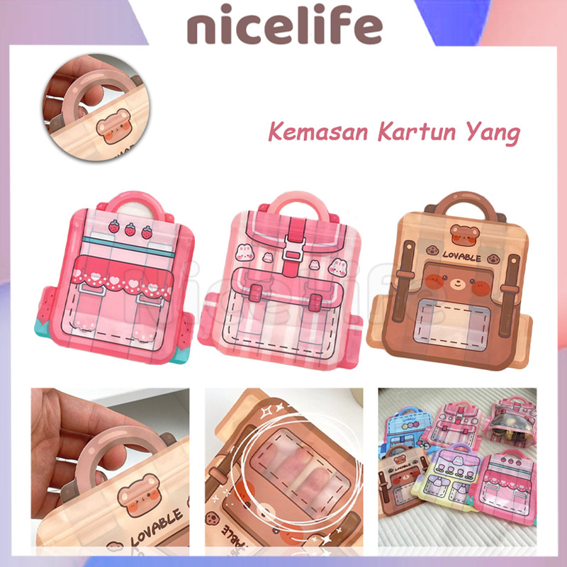 

Plastik Bingkisan Snack Bentuk Ransel / Kemasan Makanan Biscuit
