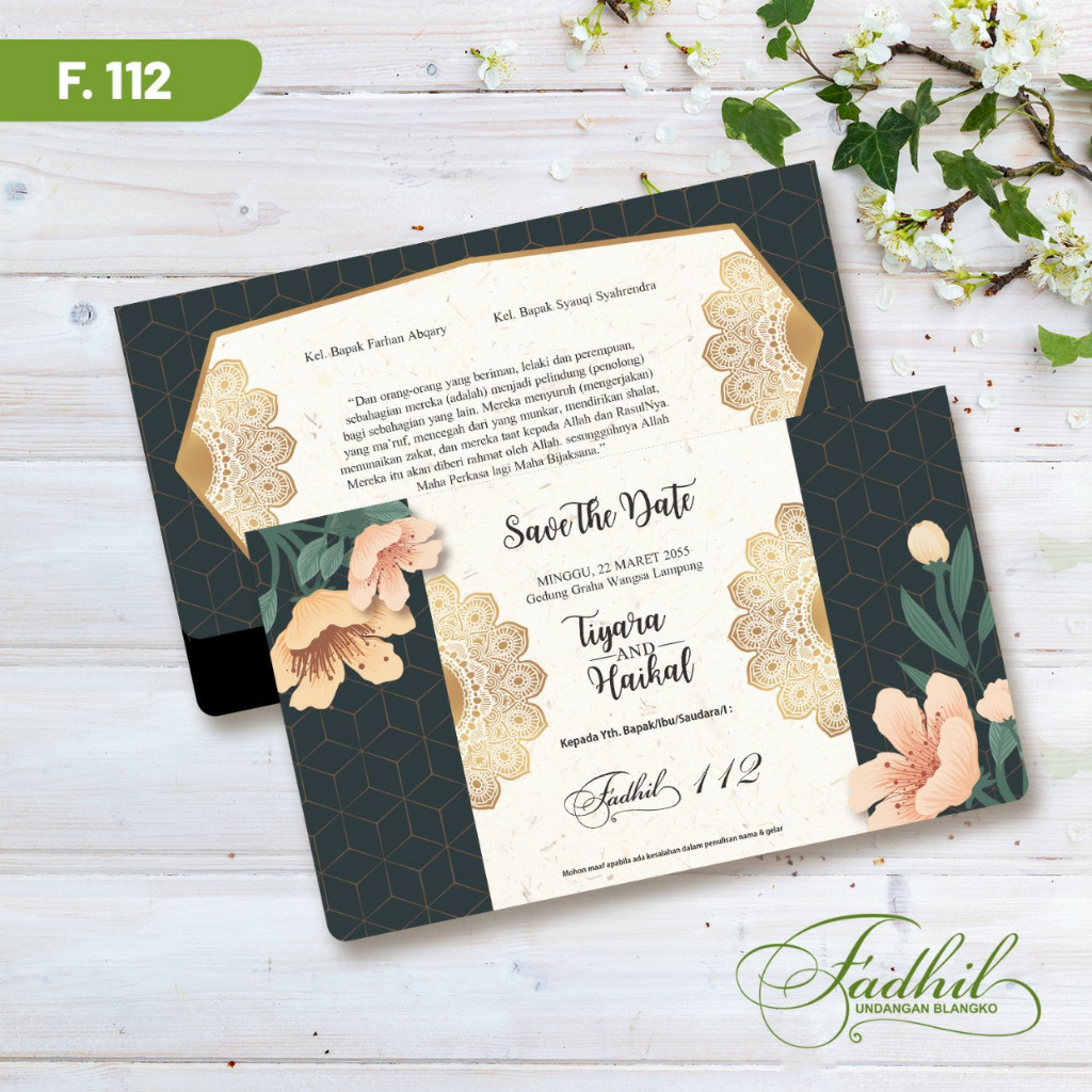 Blangko FADHIL 112  Wedding Invitation