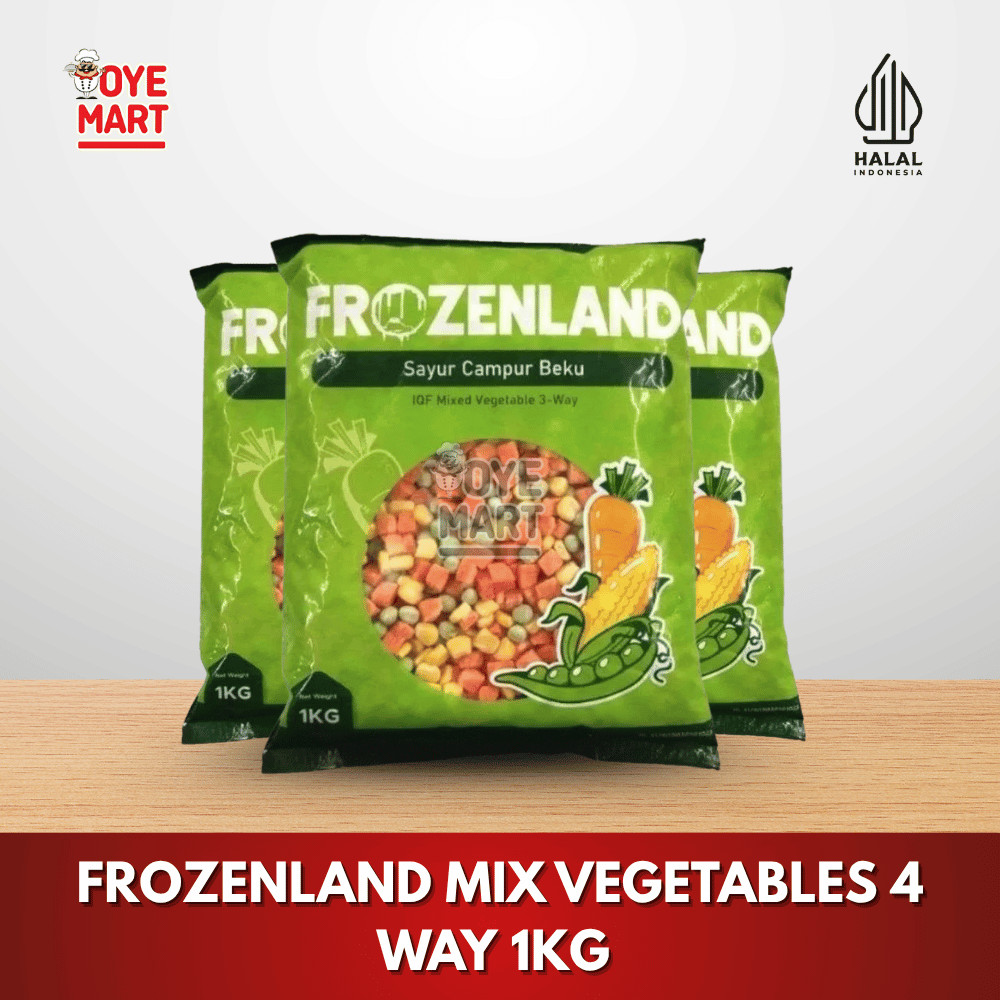 

FROZENLAND MIX VEGETABLES 4 WAY 1KG / SAYURAN BEKU