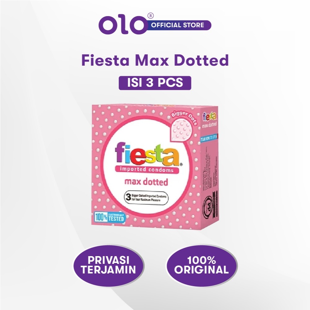 

konnnndddoooo Fiesta Varian Max Dotted 1 Box isi 3 Pcs