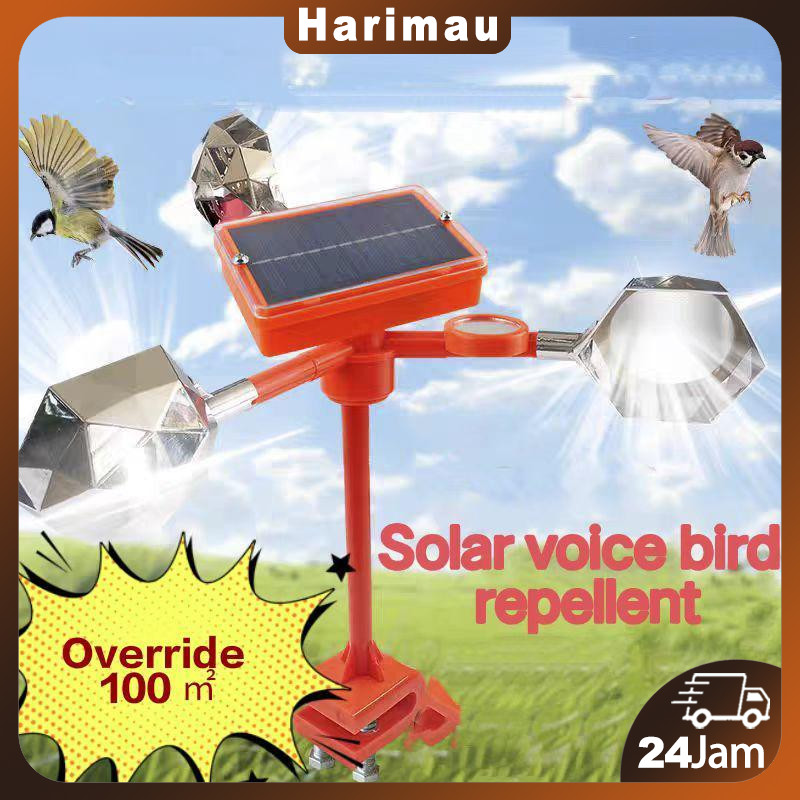 Pengusir burung tenaga surya burung Pengusir burung berputar 360 derajat alat burung tenaga surya pe