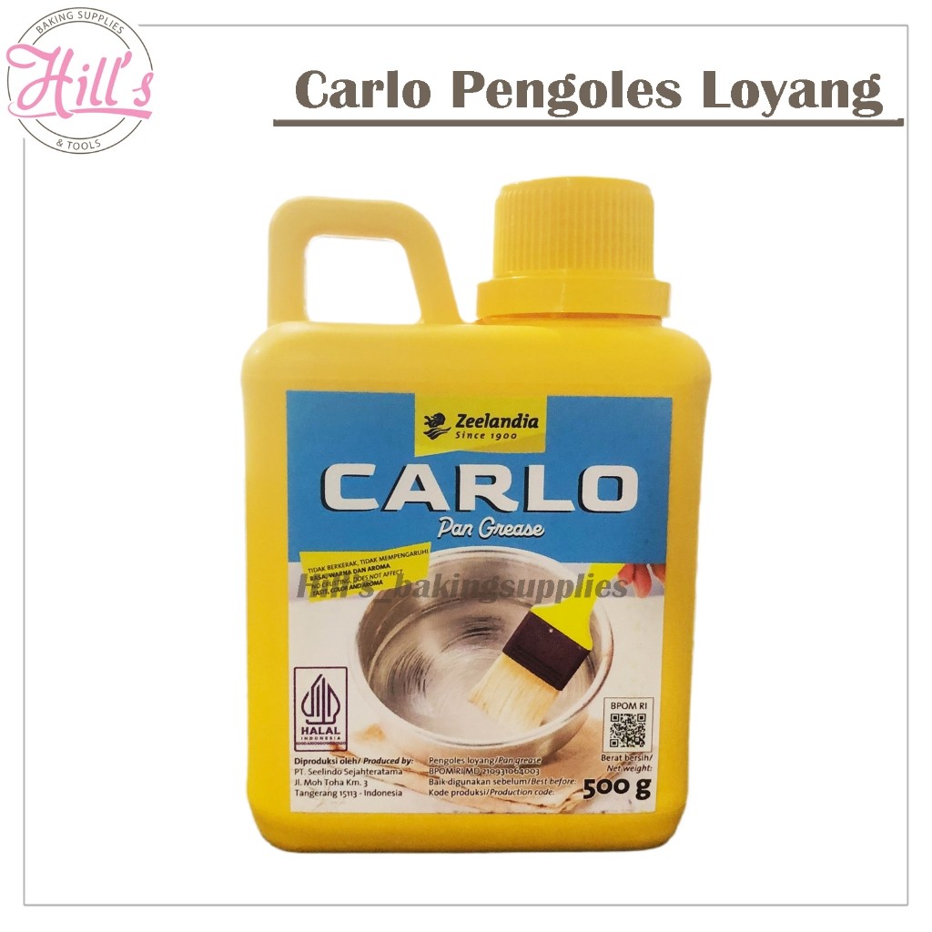 

CARLO PENGOLES LOYANG 500 gr ZEELANDIA / PAN GREASE MINYAK OLESAN 500gr