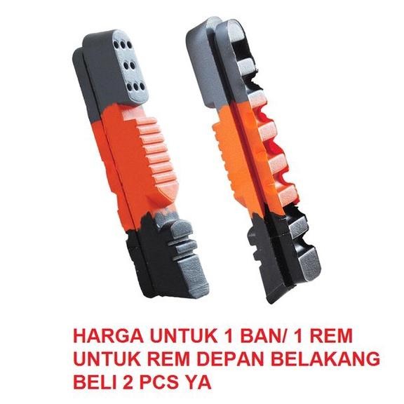 REFILL BRAKCO U BRAKE SHOE ICE STOP Replacement C KARET KAMPAS REM ubrake sepeda lipat balap rb COMP