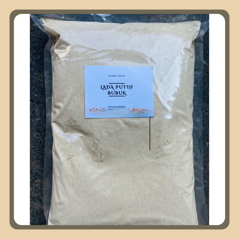 

Lada Putih Bubuk Bangka Original 1kg / Lada Putih Bubuk Original