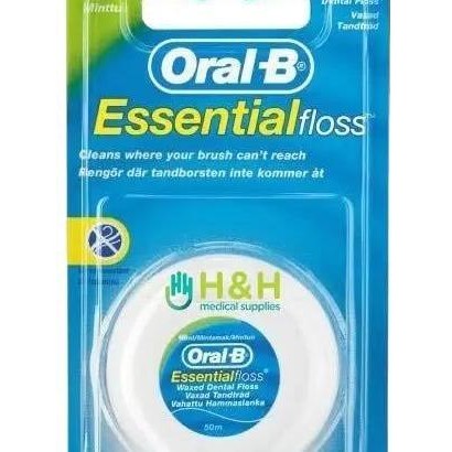 Dental Floss Oral B / Benang Gigi / Dental Floss - OralB Essential - OralB Essential