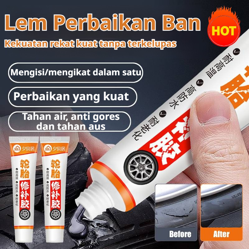 

⚡TIRE REPAIR PRO⭐ Lem Karet Ban Mobil / Perekat Retak Samping Ban / Patch Tambal Ban Permanen / Formula Tahan Air & Minyak / Kit Perbaikan Darurat / Aksesoris Otomotif ✨