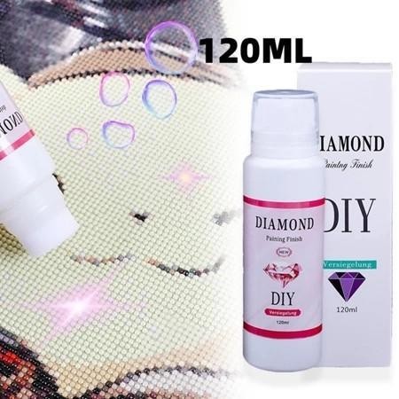 

120ml lem segel lukisan berlian permanen Hold shine Effect Sealer Brightener /DIY Diamond painting sealing glue