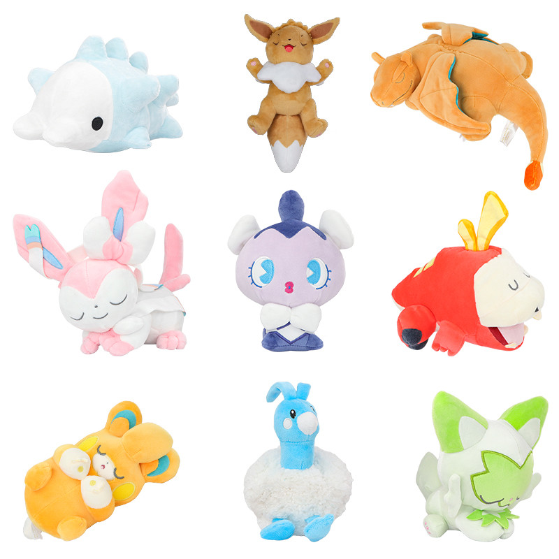 Fuecoco pokemon Plushies Toys Sleeping Pamo Sylveon Eevee Stuffed Animal Sprigatito  arizard Altaria