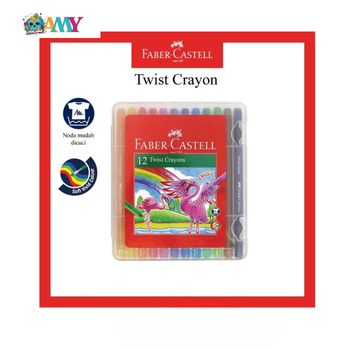 

FABER CASTELL TWIST CRAYON 12 AMY STASIONARY