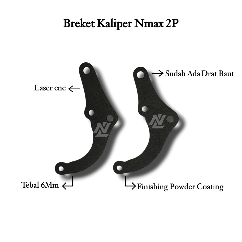 Braket Kaliper Brembo Ktc 2P Nmax Aerox 230 260 MM