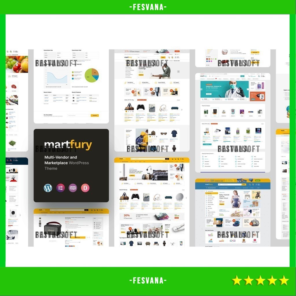WORDPRESS THEME MARTFURY - WOOCOMMERCE MARKETPLACE   D5024 TEMA TEMPLATE WEB BY FESVANA ORIGINAL