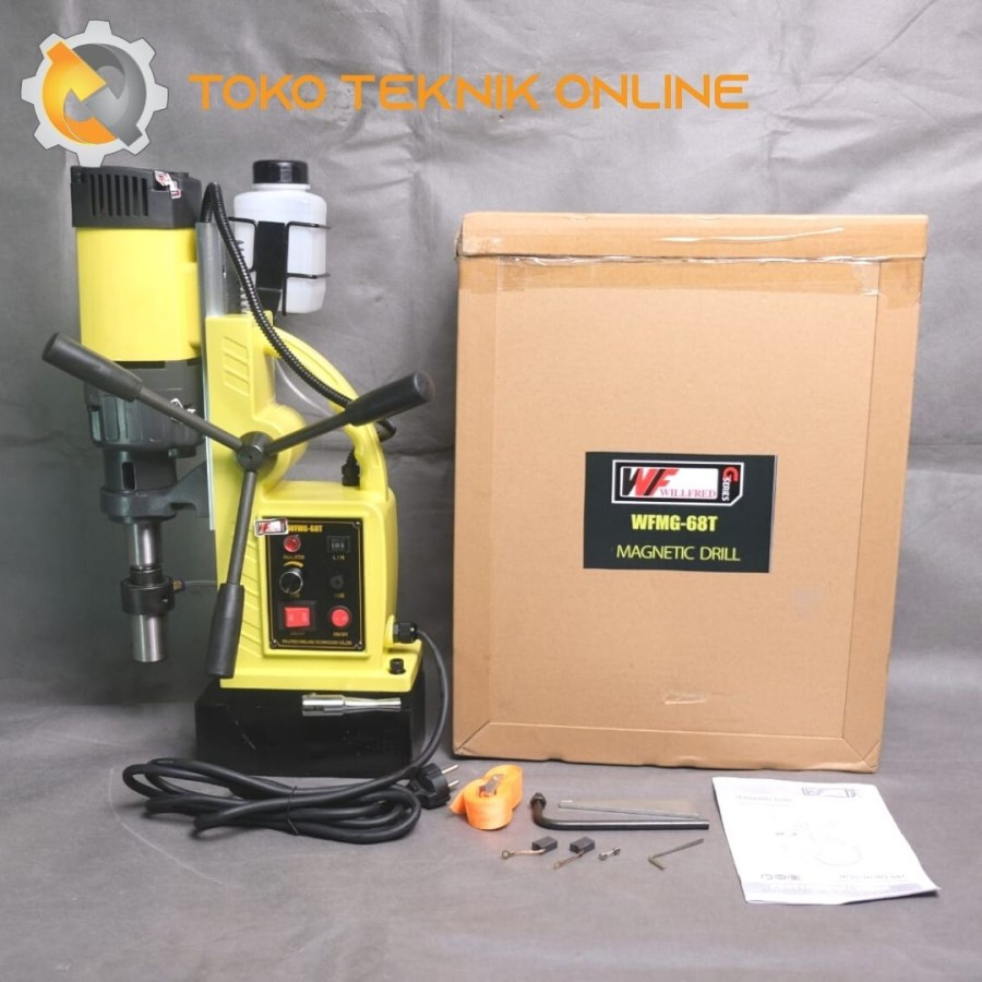 WILLFRED WFMG-68T MESIN BOR MAGNET+JETBROACH+TAPPING 68MM 220V
